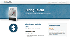 Desktop Screenshot of hiringtalent.com